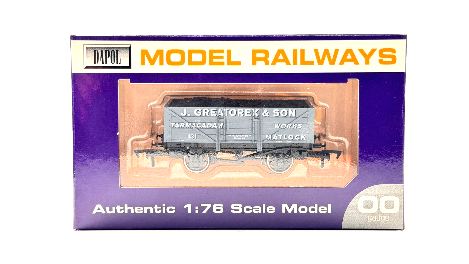 DAPOL 00 GAUGE - J. GREATOREX TARMACADAM WORKS MATLOCK NO.131 (LIMITED EDITION)