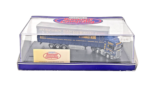 OXFORD DIECAST 1/76 SCALE - SCA06CS - SCANIA "STEPHEN SANDERSON LTD" BOXED