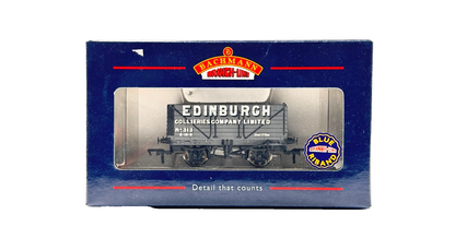 BACHMANN 00 GAUGE - 37-080R - 7 PLANK END DOOR WAGON EDINBURGH COLLIERY NO.313