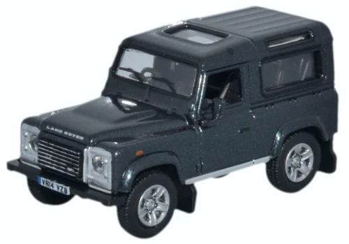 OXFORD DIECAST 1/76 - 76LRDF006 - LAND ROVER DEFENDER 90 SANTORINI BLACK - NEW