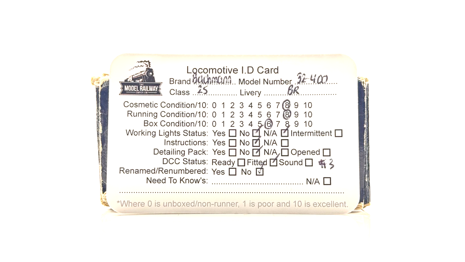 BACHMANN 00 GAUGE - 32-400 - CLASS 25/3 DIESEL BR GREEN D7645 DCC FITTED BOXED