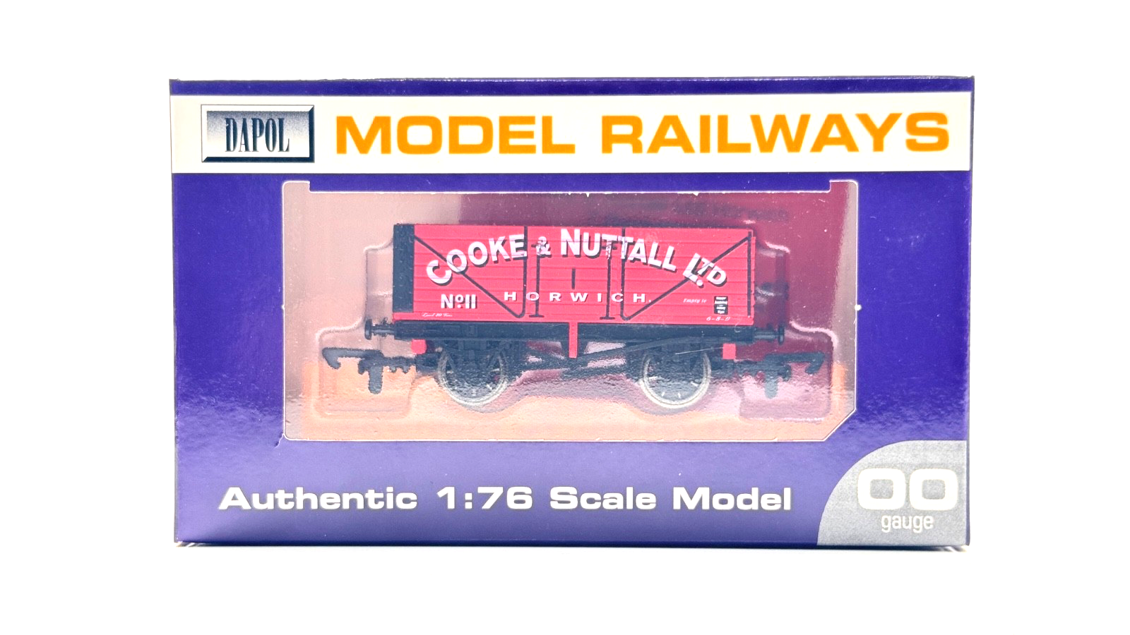 DAPOL 00 GAUGE - COOKE & NUTTALL LTD HORWICH PLANK WAGON NO.11 (LIMITED EDITION)