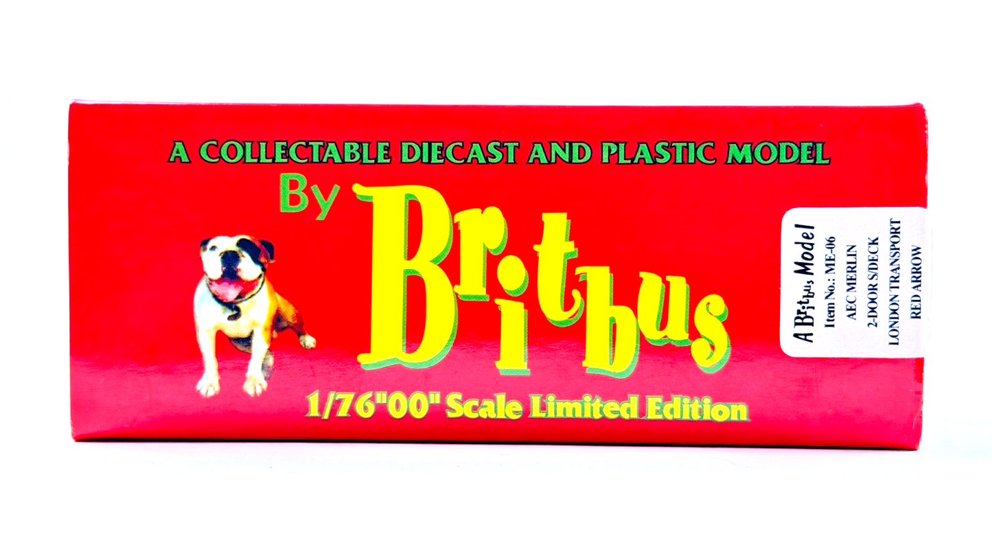 BRITBUS ME-06 - 1/76 SCALE - AEC MERLIN 2 DOOR SINGLE DECK LONDON TRANSPORT