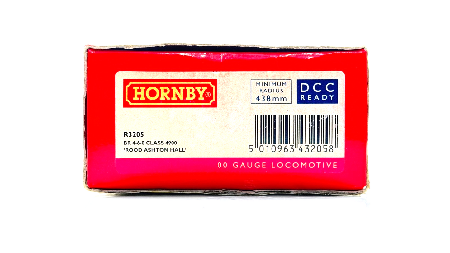 HORNBY 00 GAUGE - R3205 - BR GREEN 4-6-0 CLASS 4900 ROOD ASHTON HALL 4965 BOXED