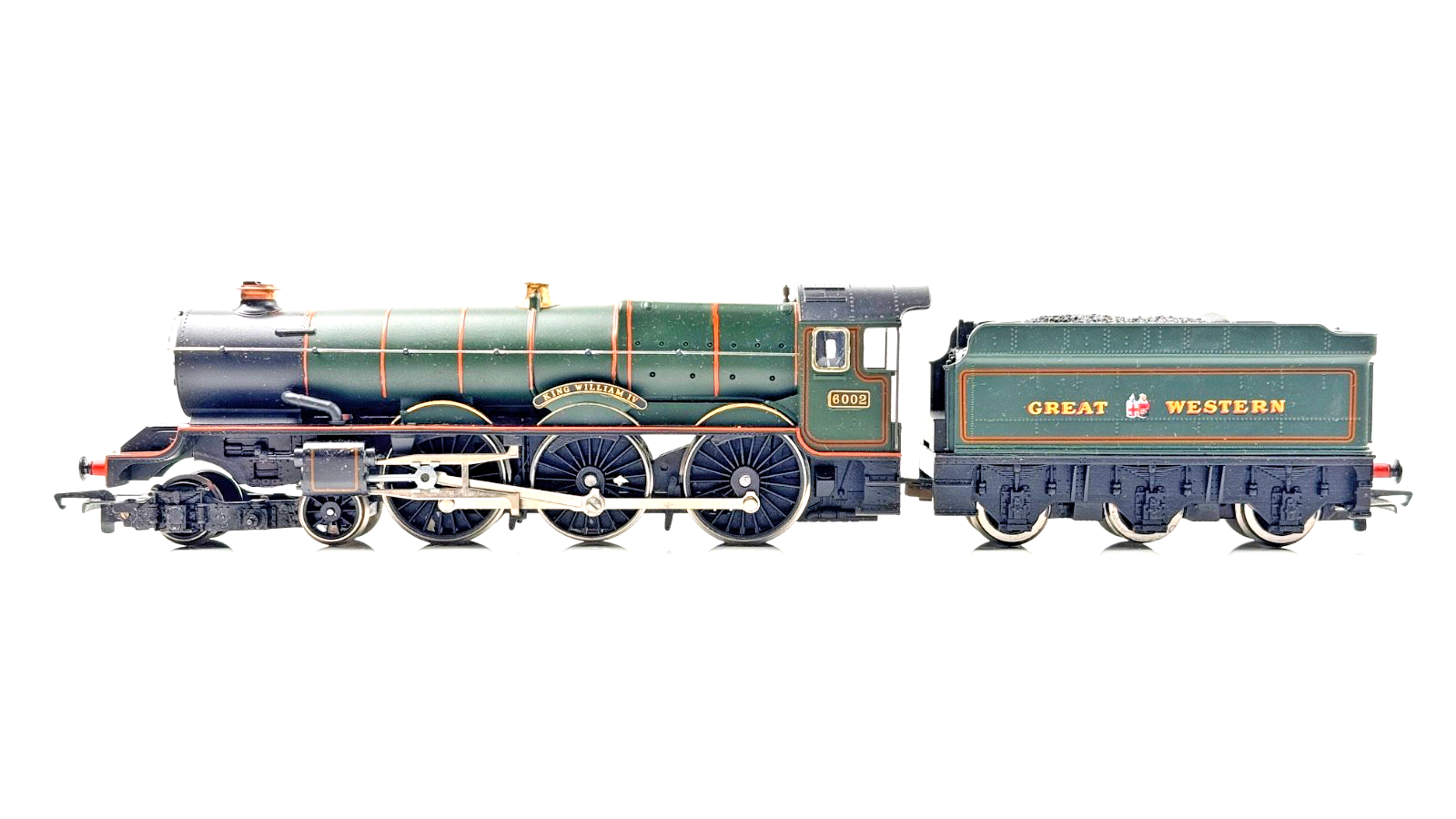 HORNBY 00 GAUGE - GWR GREAT WESTERN GREEN 4-6-0 KING WILLIAM IV 6002 - UNBOXED