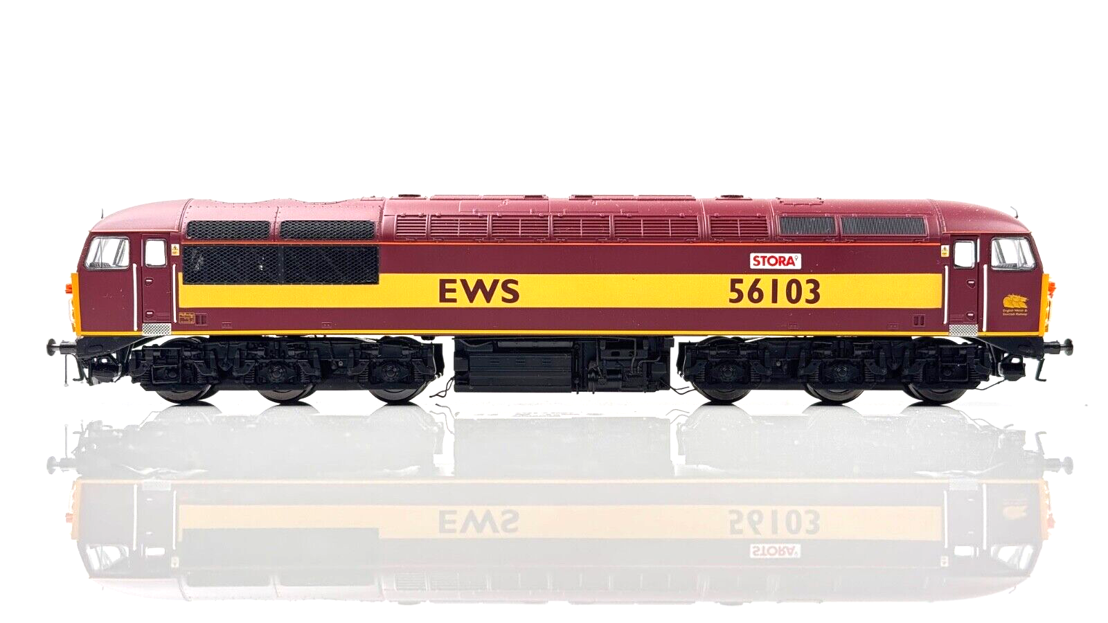 HORNBY 00 GAUGE - R2750 - CLASS 56 DIESEL 56103 EWS MAROON GOLD 'STORA' - BOXED