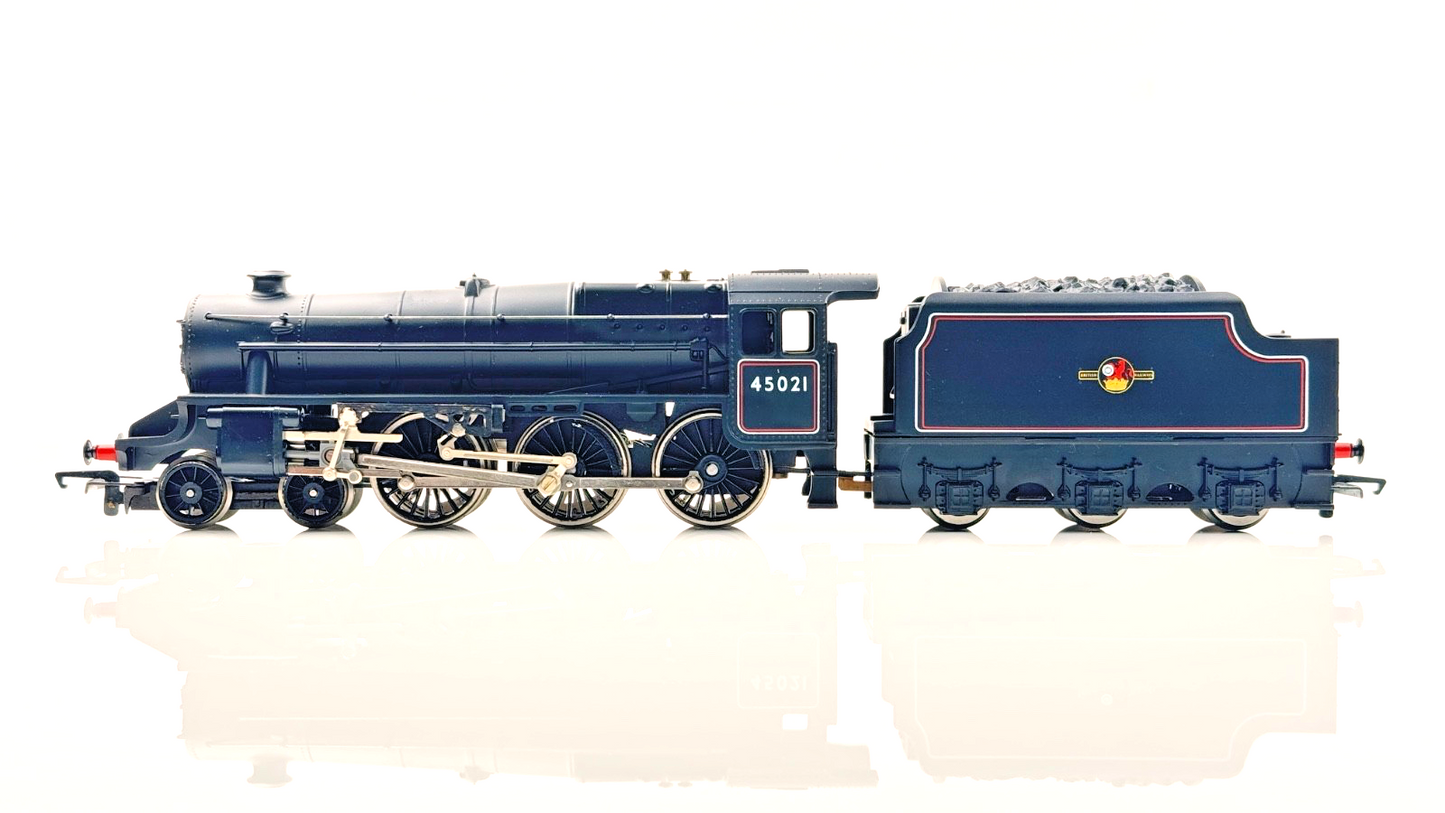 HORNBY 00 GAUGE - R068 - BR BLACK 4-6-0 CLASS 5 LOCOMOTIVE 45021 - BOXED