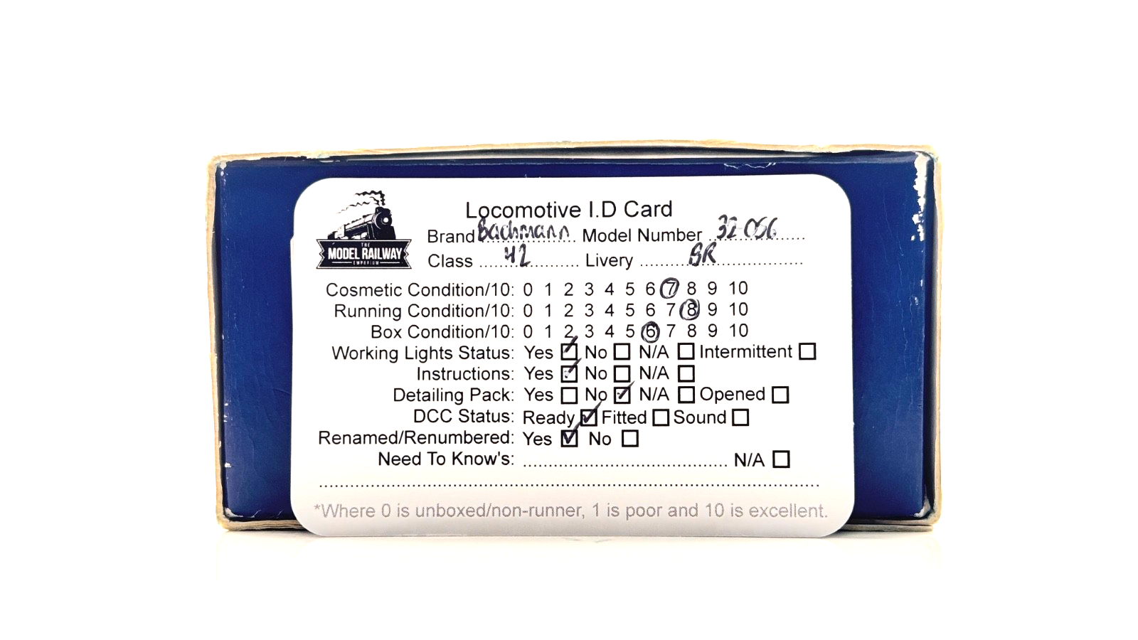 BACHMANN 00 GAUGE - 32-056 - CLASS 42 WARSHIP D800 SIR BRIAN ROBERTSON BR BLUE