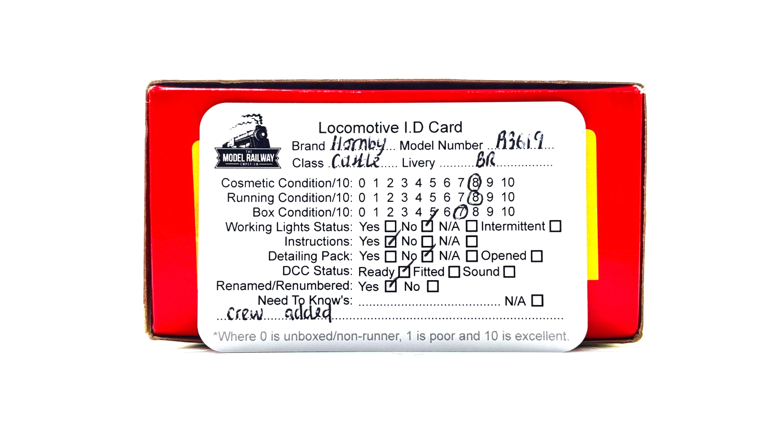 HORNBY 00 GAUGE - R3619 - BR (LATE) GREEN CASTLE CLASS PENDENNIS CASTLE 4079 NQP