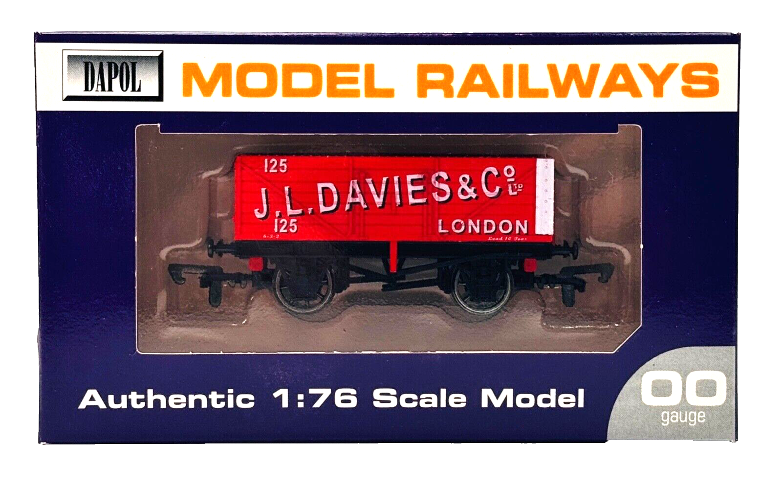 DAPOL 00 GAUGE - J.L DAVIES & CO OF LONDON PLANK WAGON NO.125 (LIMITED EDITION)