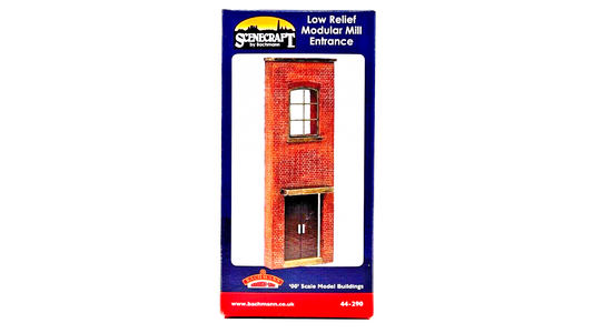 BACHMANN 00 GAUGE SCENECRAFT - 44-290 - LOW RELIEF MODULAR MILL ENTRANCE - NEW