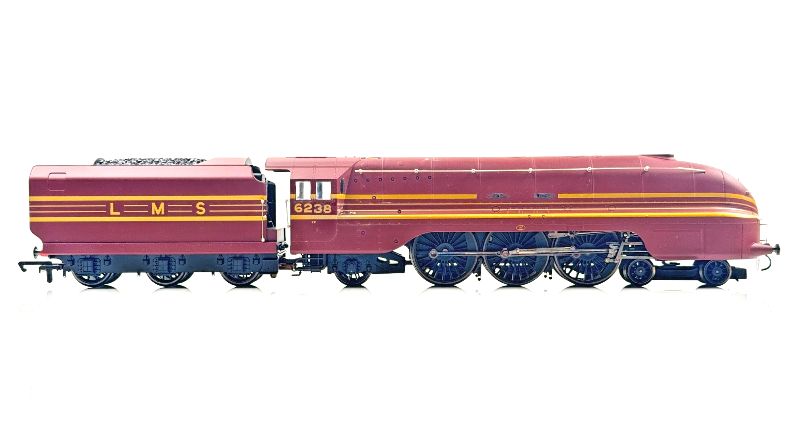 HORNBY 00 GAUGE - LMS MAROON 4-6-2 CORONATION PART RENAMED/NUMBERED 6238 - NQP