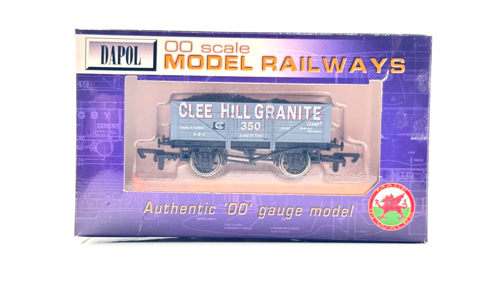 DAPOL 00 GAUGE - CLEE HILL GRANITE WAGON NO.350 (LIMITED EDITION)