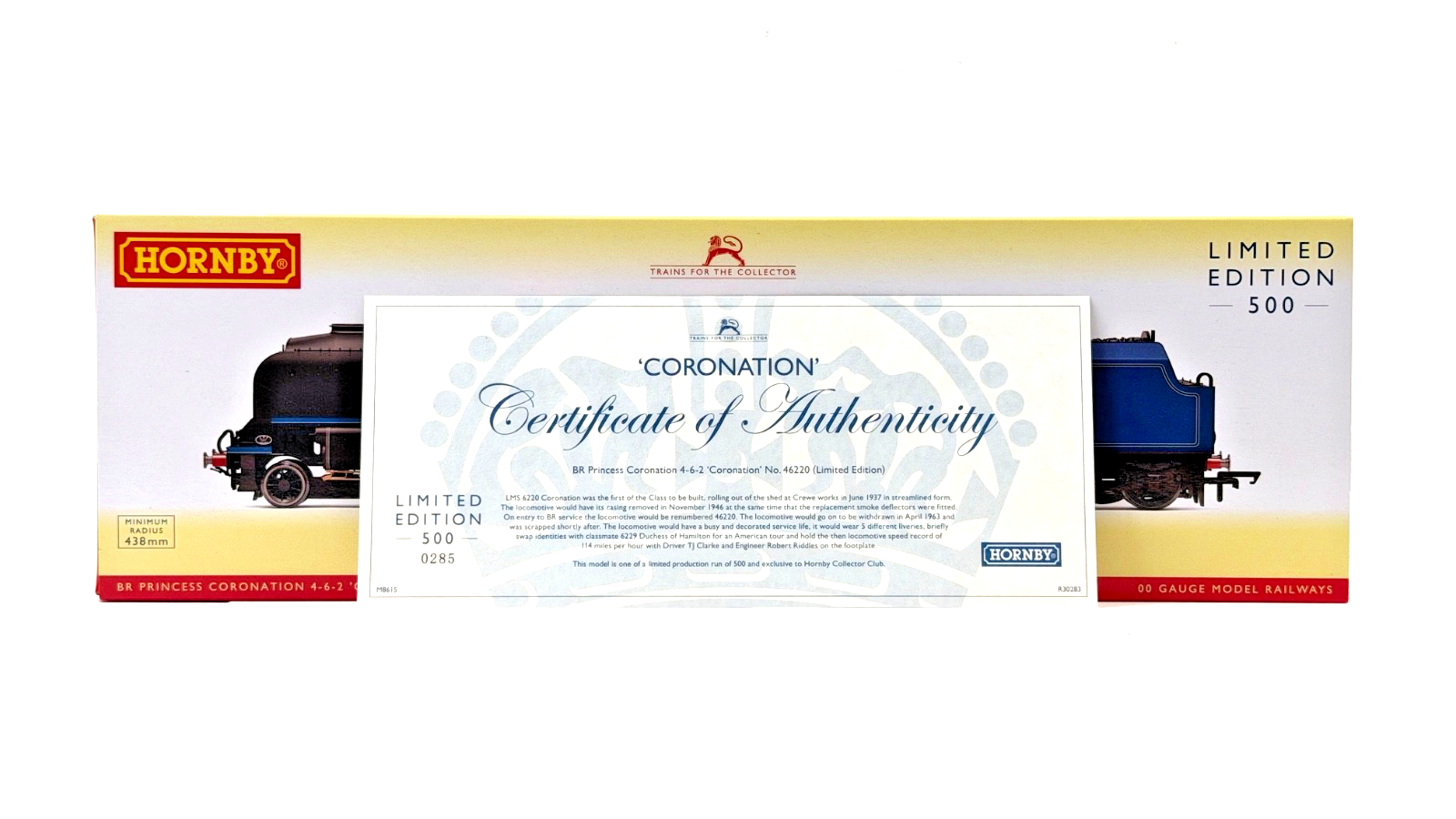 HORNBY 00 GAUGE - R30283 - BR BLUE PRINCESS 'CORONATION' 46220 (LIMITED EDITION)