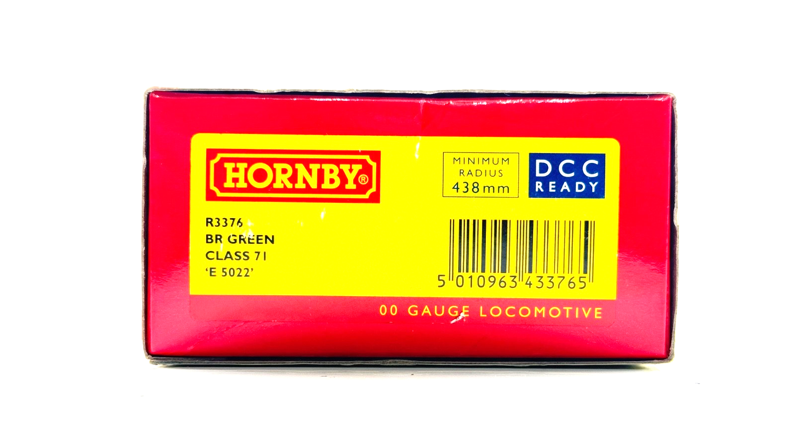 HORNBY 00 GAUGE - R3376 - CLASS 71 ELECTRIC LOCOMOTIVE BR GREEN E5022 - BOXED