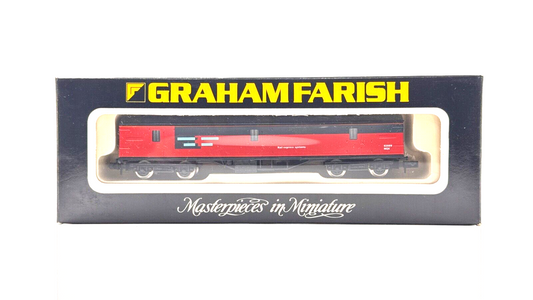 GRAHAM FARISH N GAUGE - NO.4106 - 57FT GUV VAN RAIL EXPRESS RED COACH - BOXED
