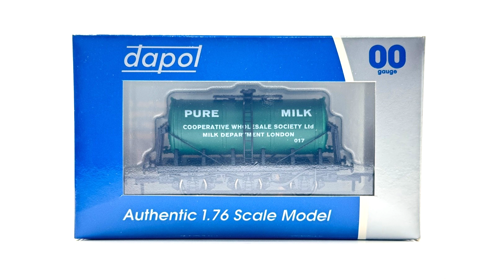 DAPOL 00 GAUGE - PURE MILK COOPERATIVE WHOLESALE TANKER 017 (LIMITED EDITION)