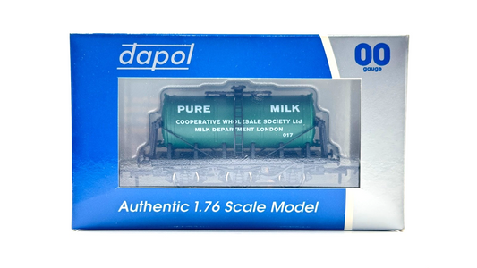DAPOL 00 GAUGE - PURE MILK COOPERATIVE WHOLESALE TANKER 017 (LIMITED EDITION)