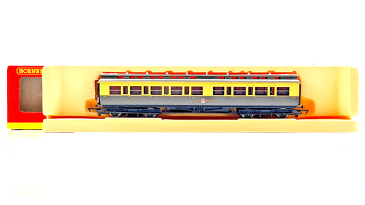 HORNBY 00 GAUGE - R4222A - GWR GREAT WESTERN CLERESTORY 3RD CLASS COACH 3163