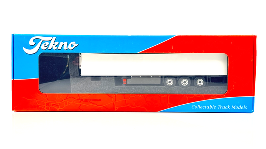 TEKNO 1/50 SCALE - 70277 - REEFER TRAILER SCHMITZ CARGO BULL PLAIN WHITE - BOXED