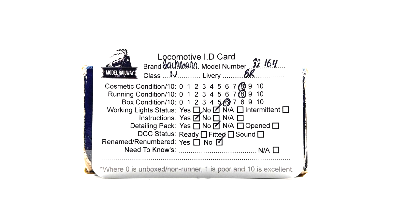 BACHMANN 00 GAUGE - 32-164 - N CLASS 31406 BR LINED BLACK LATE CREST - BOXED