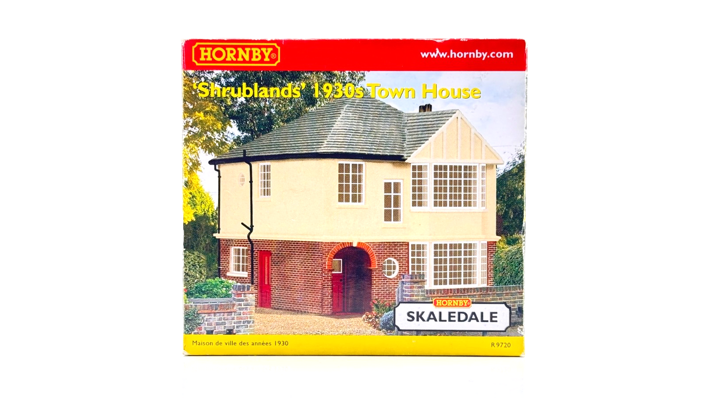HORNBY 00 GAUGE SKALEDALE - R9720 - SHRUBLANDS 1930'S TOWN HOUSE - BOXED