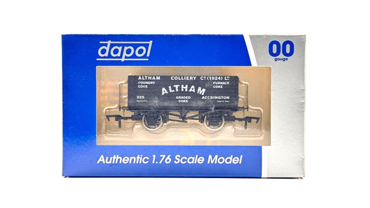 DAPOL 00 GAUGE - ALTHAM COLLIERY ACCRINGTON WAGON NO.225 (LIMITED EDITION)