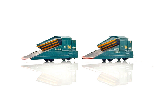 PECO/KIT BUILT N GAUGE - PAIR OF SCOTRAIL SCOTTIE DOG SNOWPLOUGHS - UNBOXED