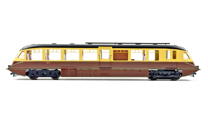DAPOL 00 GAUGE - 4D-011-007 - STREAMLINED RAILCAR W11 BR LINED CHOCOLATE & CREAM