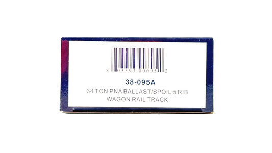 BACHMANN 00 GAUGE - 38-095A - 34 TON PNA BALLAST SPOIL 5 RIB WAGON RAILTRACK