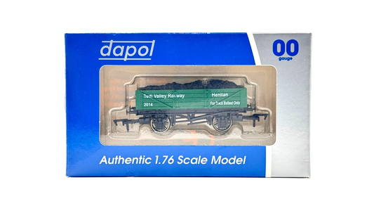DAPOL 00 GAUGE - TEIFI VALLEY RAILWAY BALLAST WAGON PRISTINE (LIMITED EDITION)
