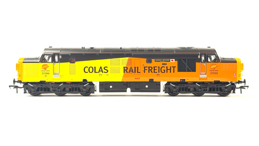 BACHMANN 00 GAUGE - 32-789 - CLASS 37/0 37099 MERL EVANS COLAS RAIL BOXED