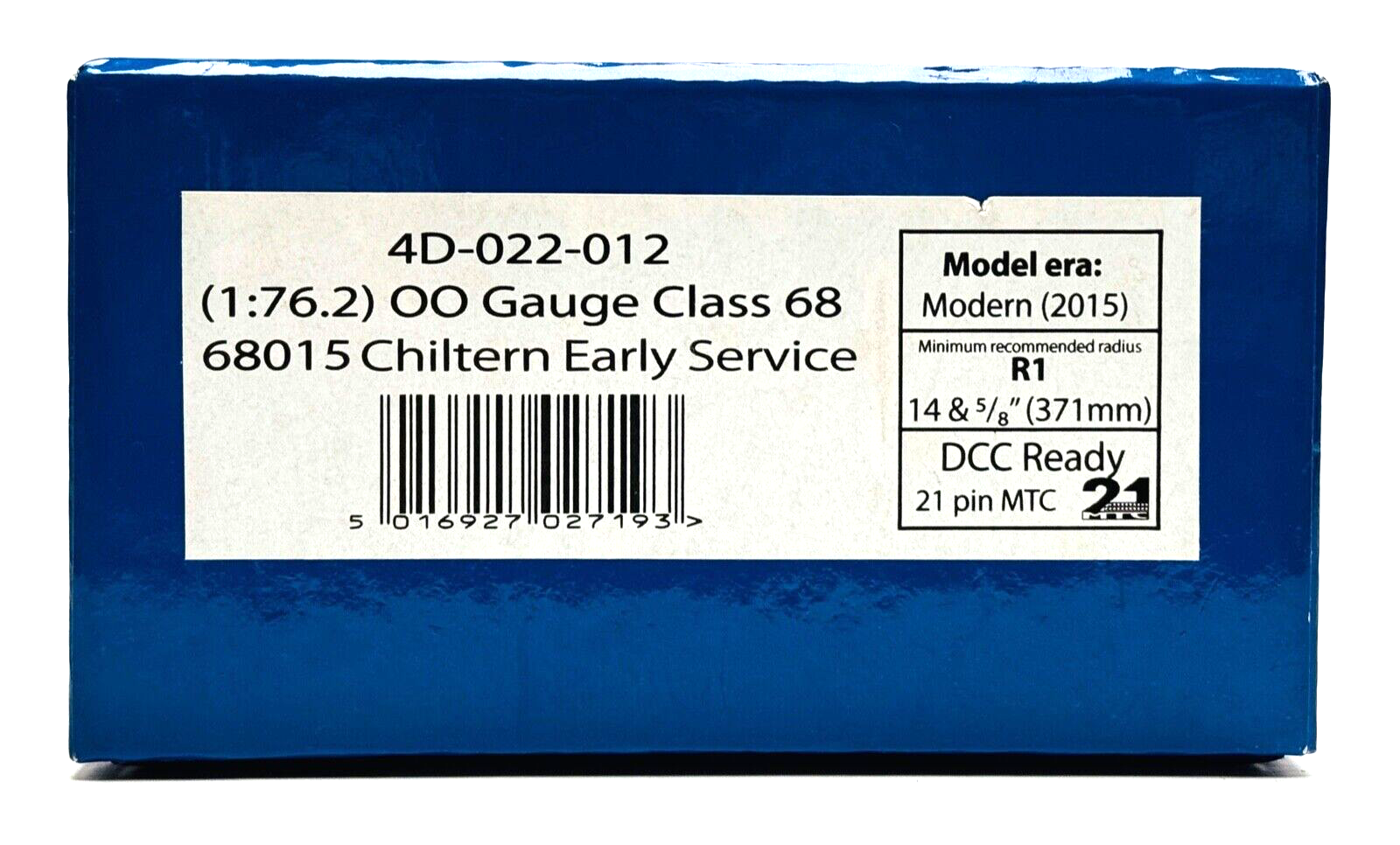 DAPOL 00 GAUGE - 4D-022-012 - CLASS 68 DIESEL 68015 CHILTERN EARLY SERVICE BOXED