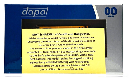 DAPOL 00 GAUGE - MAY & HASSELL TIMBER IMPORTERS CARDIFF 7 (BURNHAM LIMITED ED)