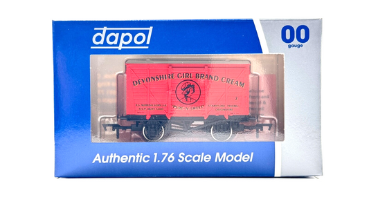 DAPOL 00 GAUGE - DEVONSHIRE GIRL BRAND CREAM PURE N SWEET NO.2 (LIMITED EDITION)