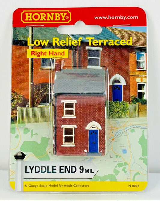 HORNBY N GAUGE LYDDLE END - N8096 - LOW RELIEF TERRACE HOUSE RIGHT HAND - CARDED