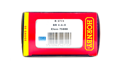 HORNBY 00 GAUGE - R2715 - BR BLACK 4-6-0 CLASS 75000 75062 LOCOMOTIVE - BOXED