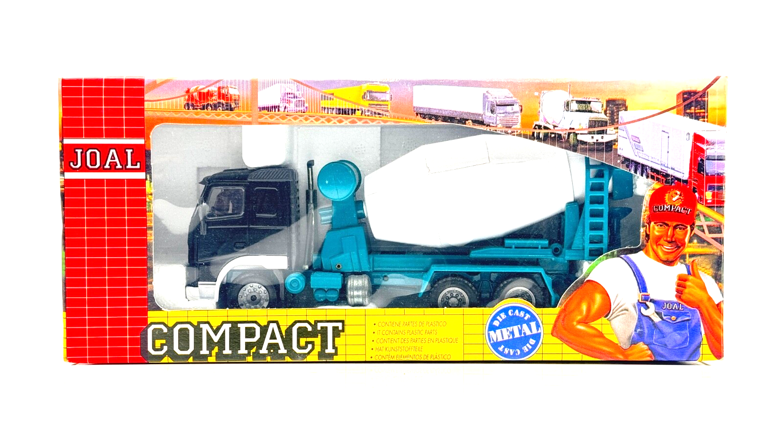 JOAL 1/50 SCALE - 336 - VOLVO FH12 420 CEMENT MIXER LORRY BLACK/BLUE - BOXED