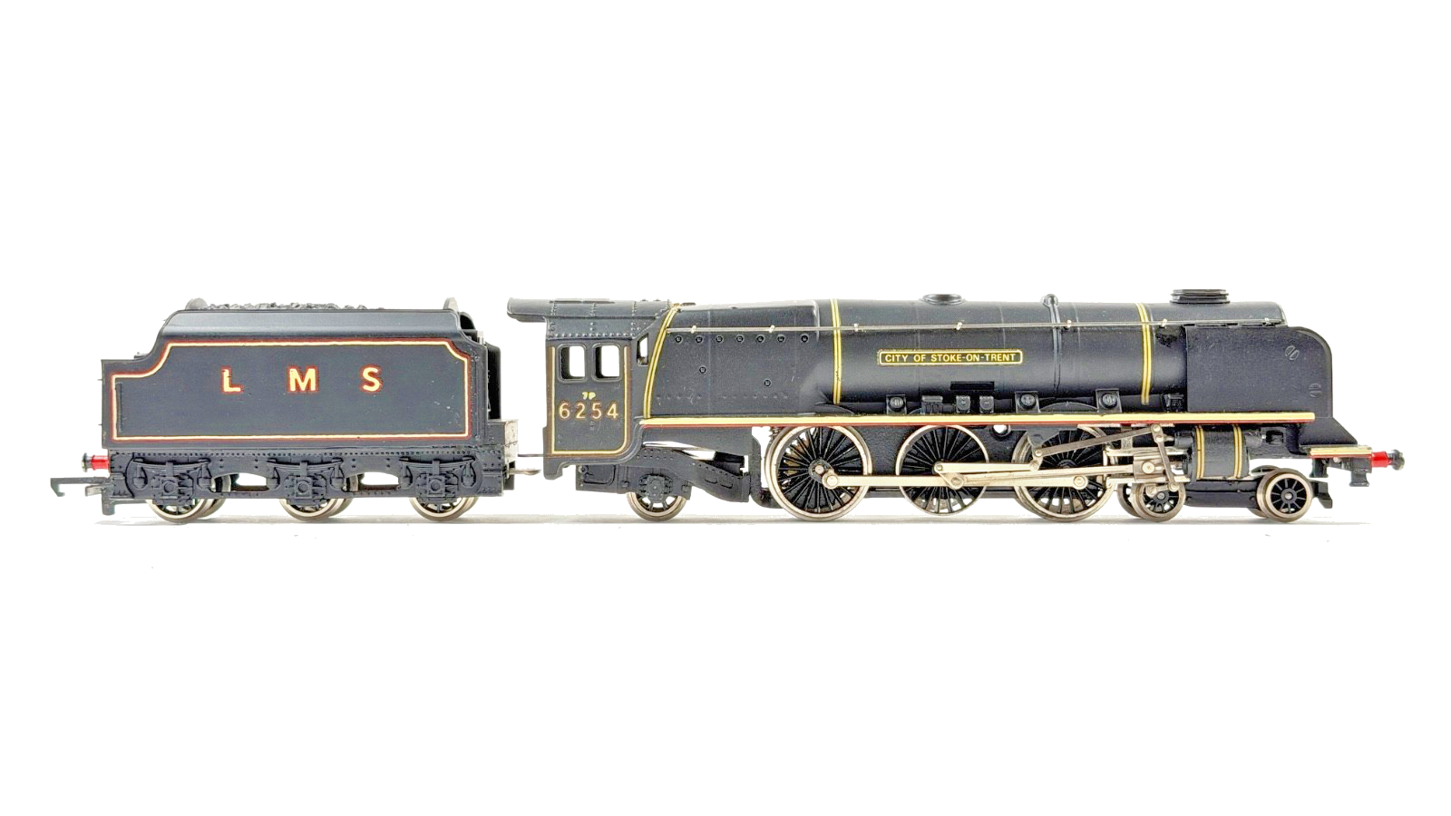 WRENN 00 GAUGE - W2227 - LMS BLACK CITY OF STOKE ON TRENT 6254 - NEEDS SERVICE