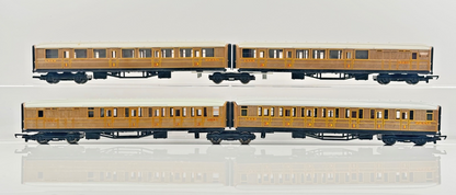HORNBY 00 GAUGE - CUSTOM REFINISHED LNER TEAK GRESLEY ARTICULATED COACH RAKE