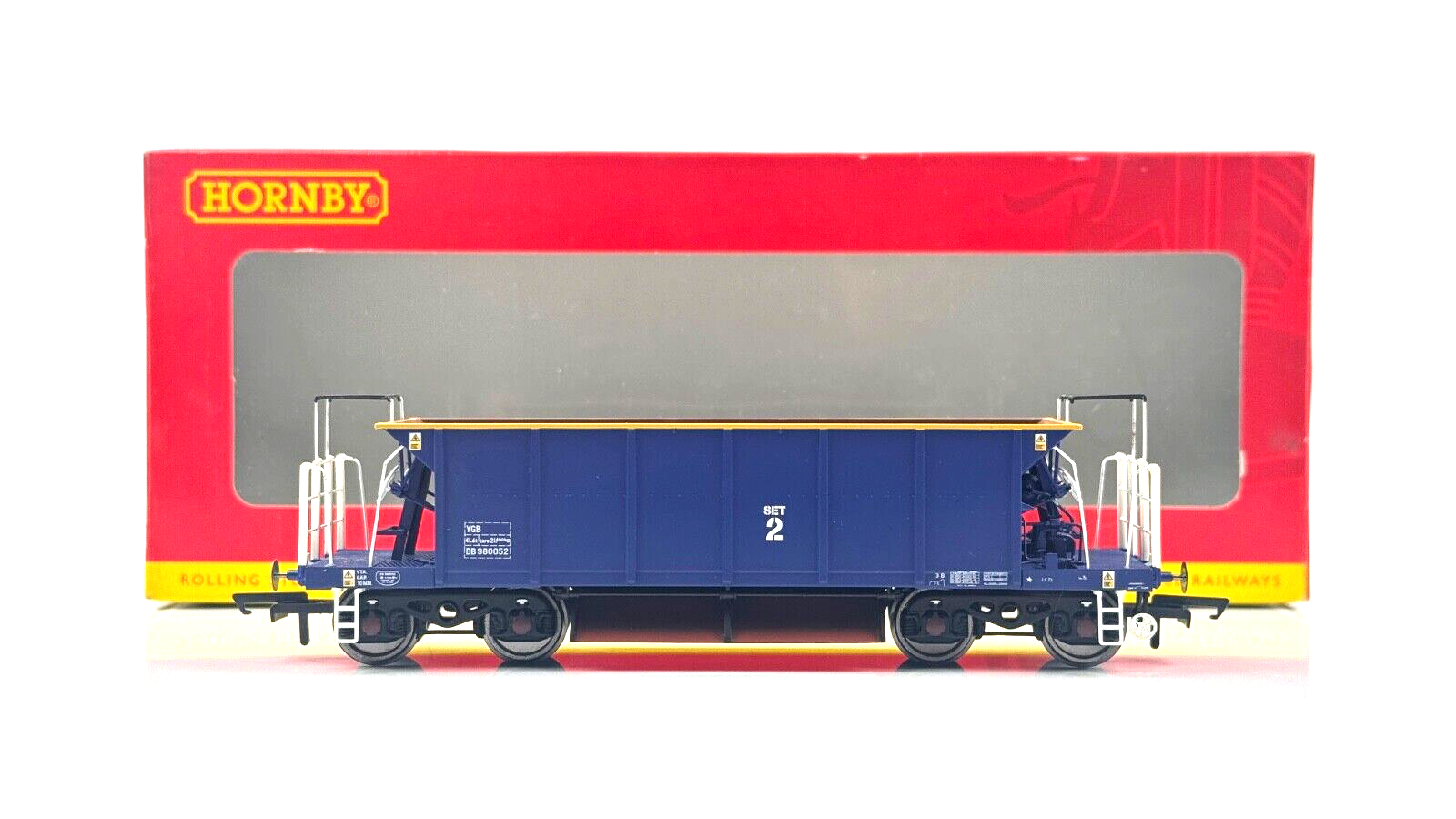 HORNBY 00 GAUGE - R6287A - MAINLINE BLUE YGB SEACOW HOPPER WAGON BOXED