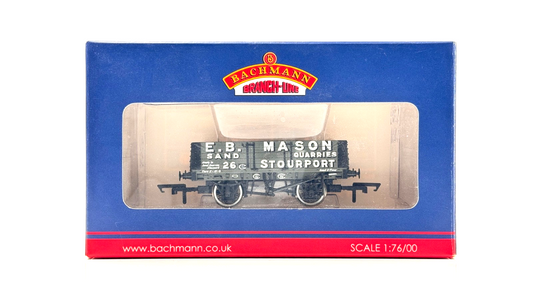 BACHMANN 00 GAUGE - 37-038 - 5 PLANK WAGON E.B. MASON STOURPORT - BOXED