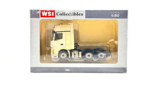 WSI 1/50 SCALE - 03-1135 - MERCEDES MP4 GIGASPACE WHITE TRACTOR UNIT BOXED