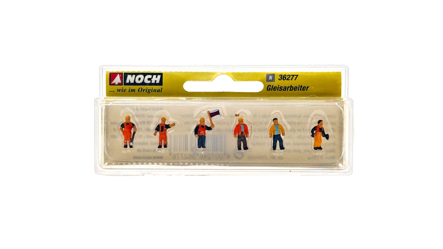 NOCH N SCALE - 36277 - GLEISARBEITER TRACK WORKERS FIGURE PACK - UNUSED