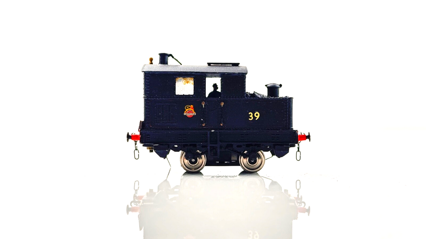 KIT BUILT 00 GAUGE - BR BLACK SENTINEL 0-4-0 NO.39 - UNBOXED TENSHODO