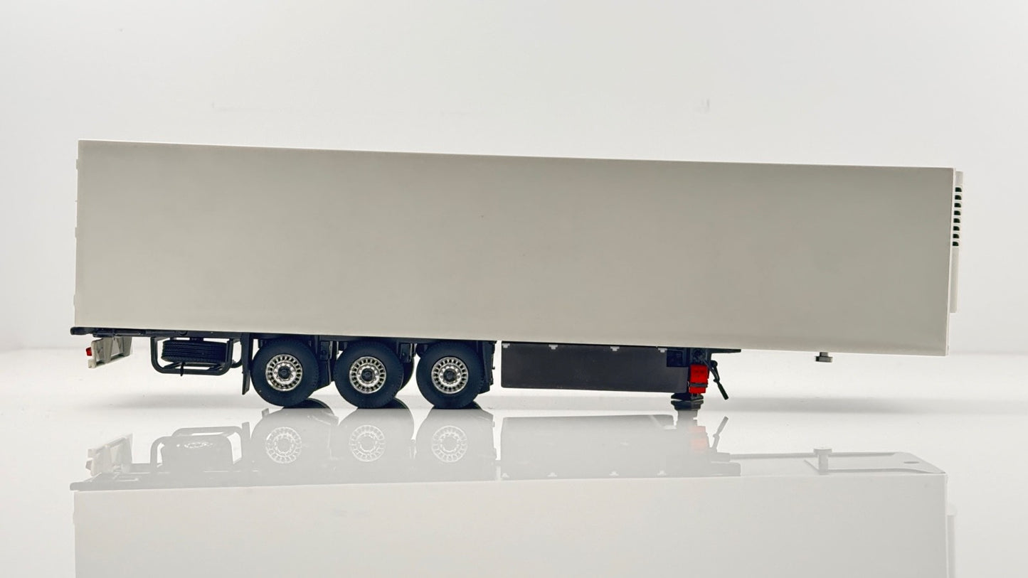 TEKNO 1/50 SCALE - 70277 - REEFER TRAILER SCHMITZ CARGO BULL PLAIN WHITE - BOXED