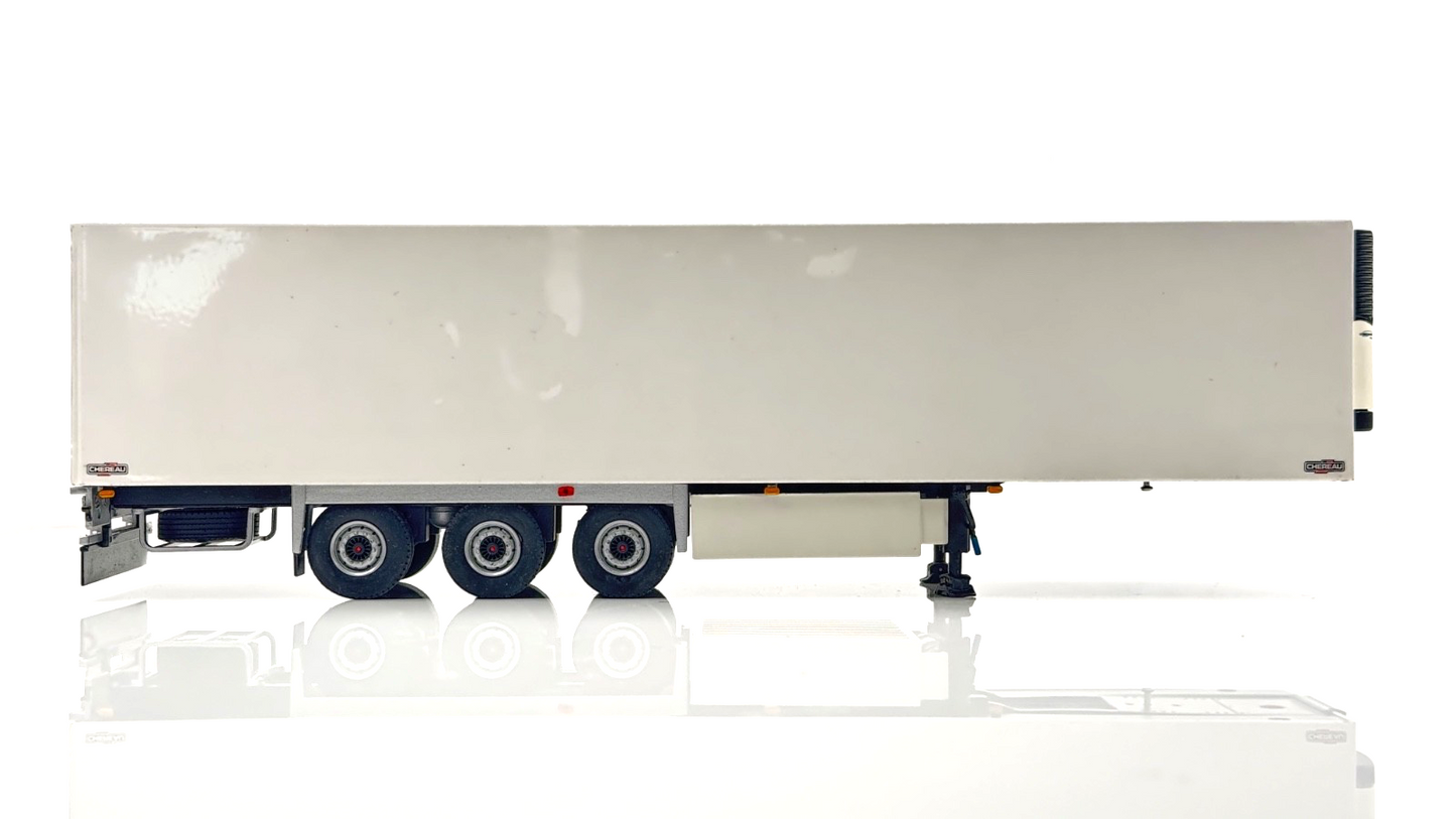 WSI 1/50 SCALE - 03-1073 - CURTAINSIDE TRAILER 3 AXLE PLAIN WHITE BOXED