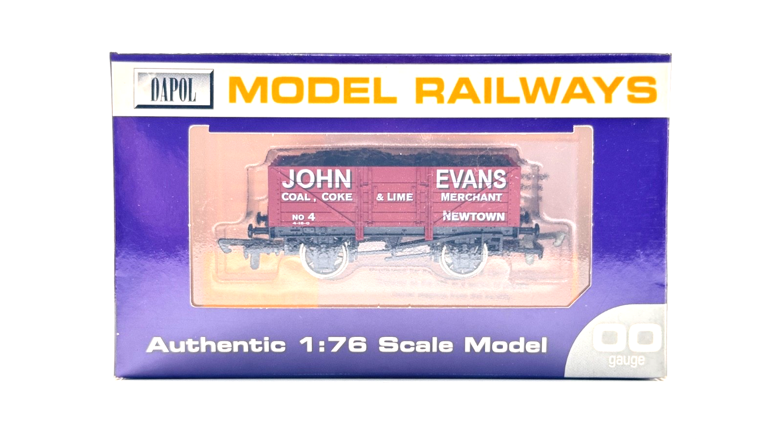 DAPOL 00 GAUGE - JOHN EVANS COAL COKE LIME NEWTOWN WAGON NO.4 (LIMITED EDITION)