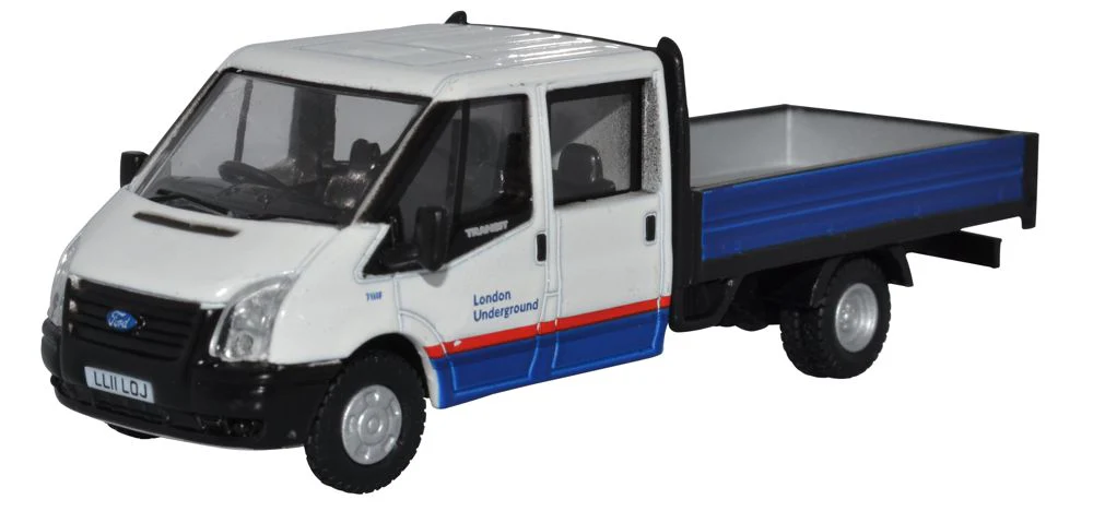 OXFORD DIECAST 1/76 - 76TPU003 - FORD TRANSIT DROPSIDE LONDON UNDERGROUND - NEW