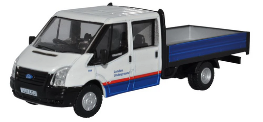OXFORD DIECAST 1/76 - 76TPU003 - FORD TRANSIT DROPSIDE LONDON UNDERGROUND - NEW